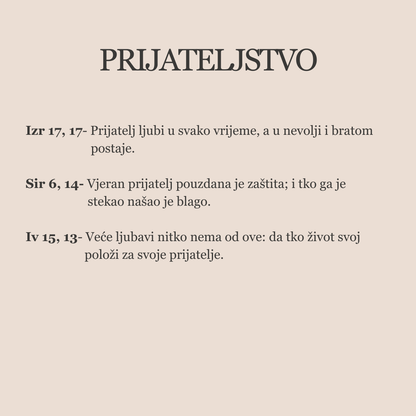 Ogrlica s gravurom i privjeskom križa