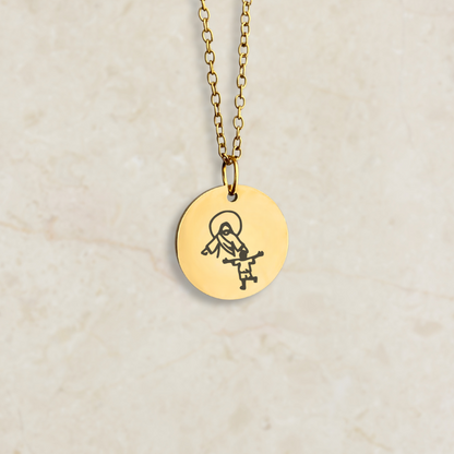 Ogrlica s gravurom Vjerskih motiva