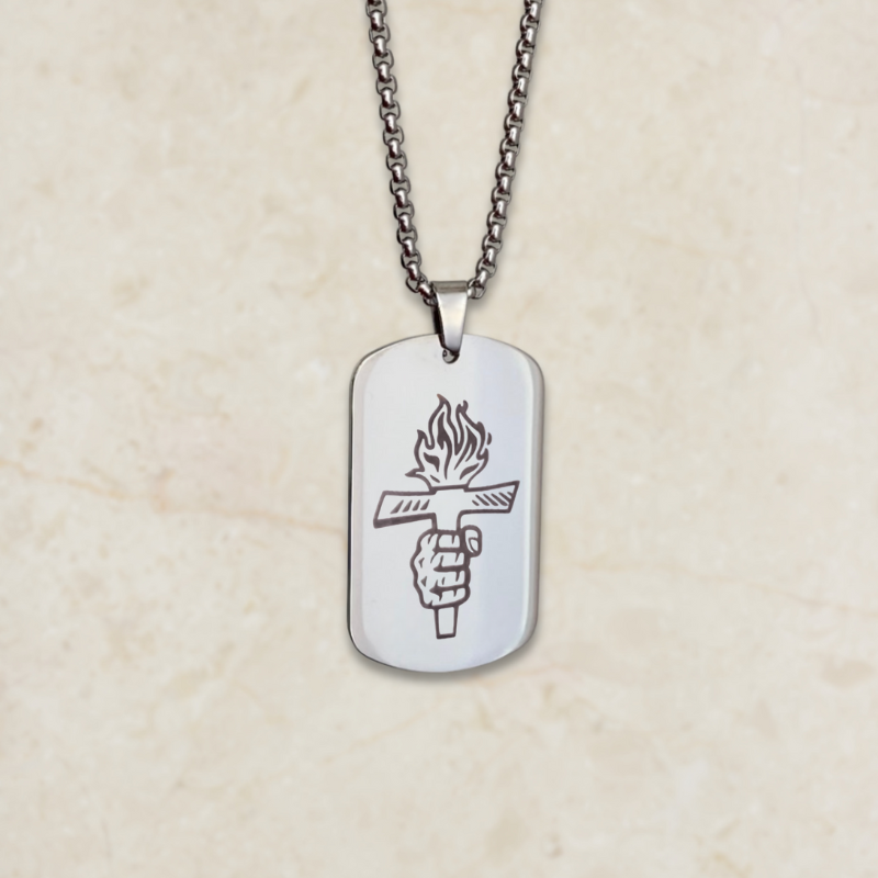 Muška ogrlica s gravurom (uspomena na Thompsonov koncert)