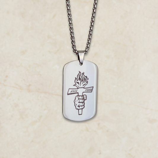 Muška ogrlica s gravurom (uspomena na Thompsonov koncert)