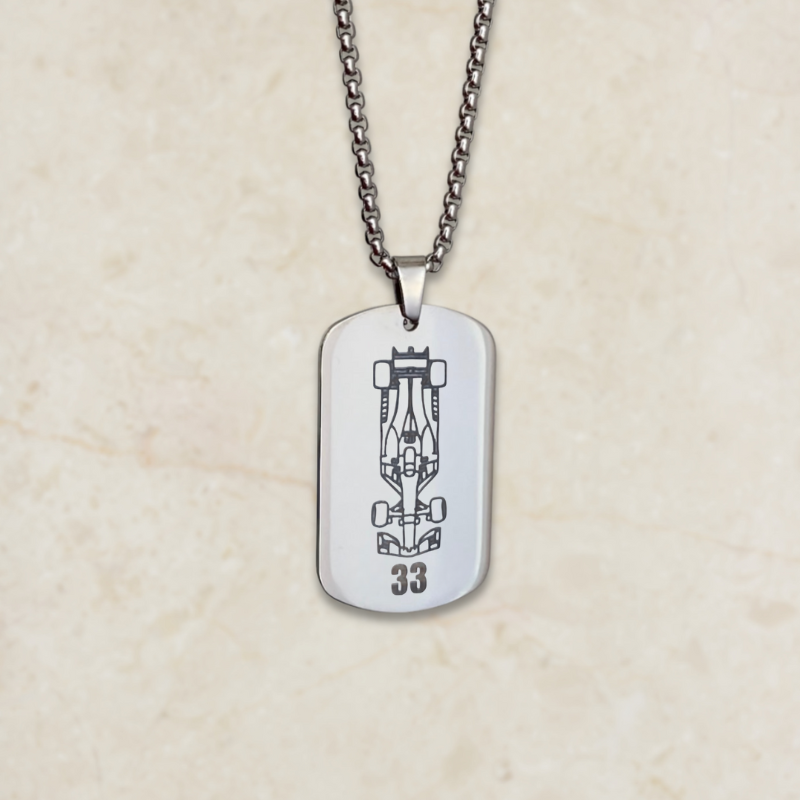 Muška ogrlica s gravurom Formule