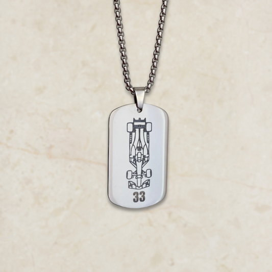 Muška ogrlica s gravurom Formule