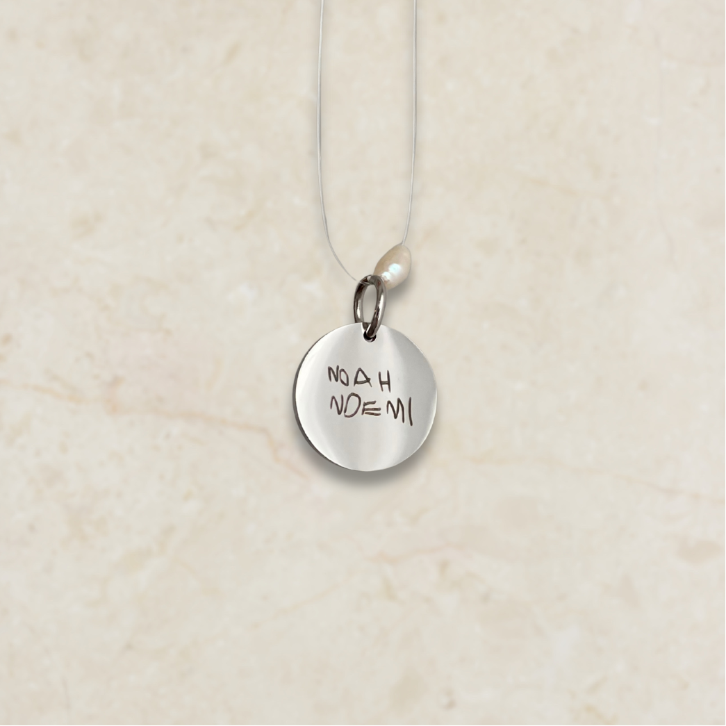 Ogrlica s gravurom rukopisa/crteža