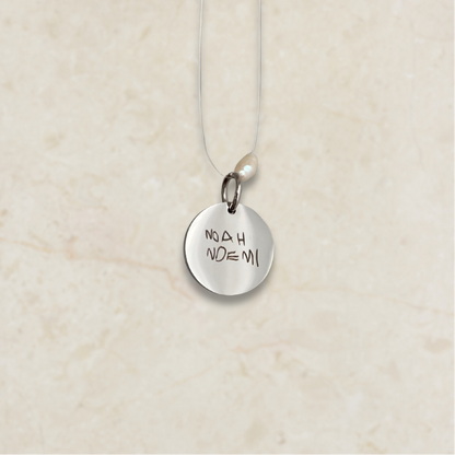 Ogrlica s gravurom rukopisa/crteža