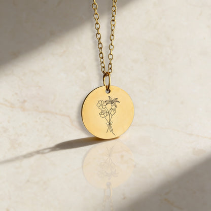 Ogrlica s gravurom rukopisa/crteža